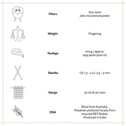 Önling no 18: Durable wool blend sock yarn - Off White (007) Yarn Selected Yarns