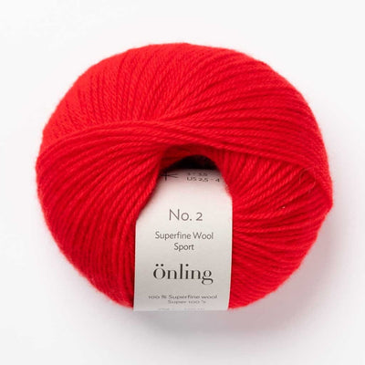 Önling No 2: Soft Merino yarn for luxurious knitting - Red