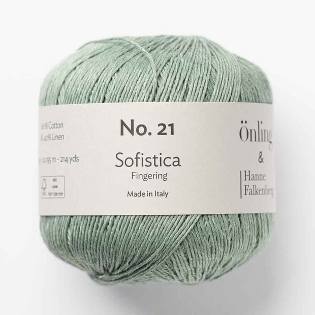 Önling No 21: Premium organic cotton linen yarn - Dusty Petrol (421/110)