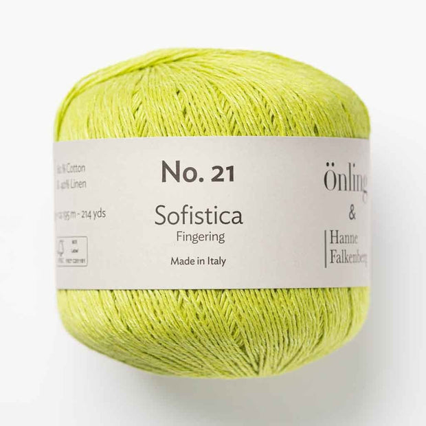 Önling No 21: Premium organic cotton linen yarn - Lime
