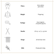 Önling No 21: Premium organic cotton linen yarn - Off White (007) Yarn Bardelli Filati