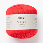 Önling No 21: Premium organic cotton linen yarn - Tomato (118)