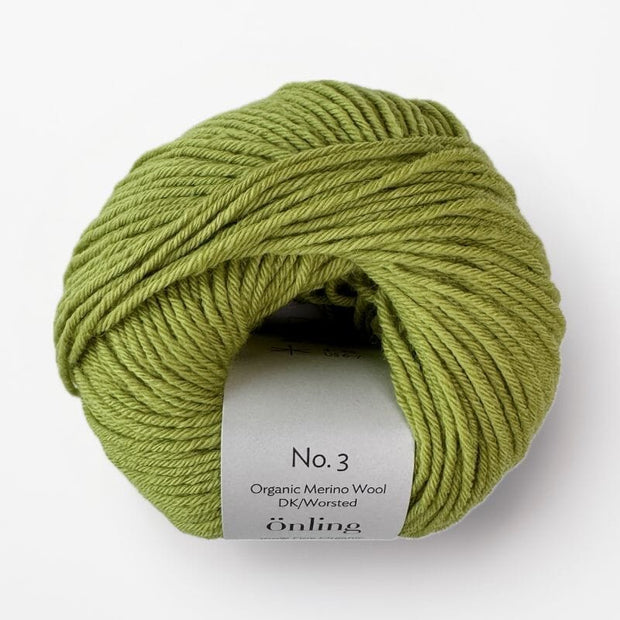 Önling No 3: 100% heavy organic merino wool - Kiwi green (019)