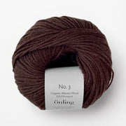 Önling No 3: 100% heavy organic merino wool - Coffee brown (026)
