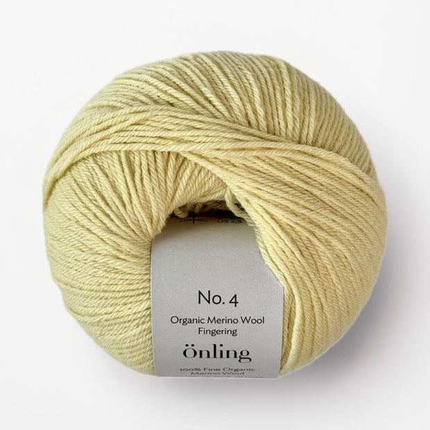 Önling No 4: 100% fine organic merino wool - Banana yellow (014)