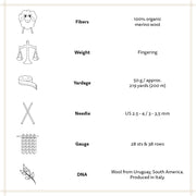 Önling No 4: 100% fine organic merino wool - Off White (007) Yarn Önling Yarn