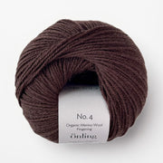 Önling No 4: 100% fine organic merino wool - Coffee brown (026)