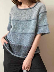 Pado Tee by Aegyo Knit, No 14 + Silk Mohair yarn kit (excl pattern) Knitting kits Aegyo Knit 