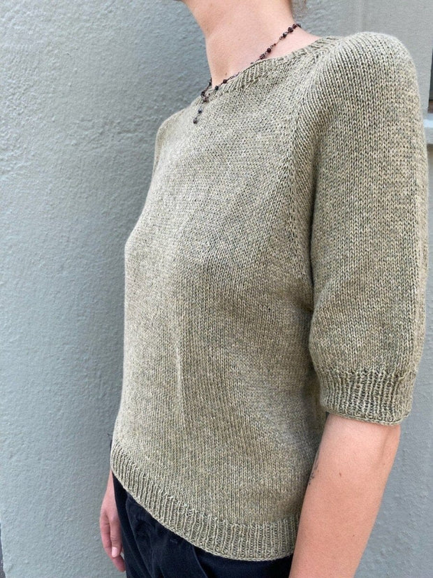 Paloma T-shirt w. puff sleeves by Önling, knitting pattern Knitting patterns Önling - Katrine Hannibal