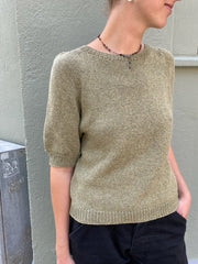 Paloma T-shirt w. puff sleeves by Önling, No 21 + 13 knitting kit Knitting kits Önling - Katrine Hannibal