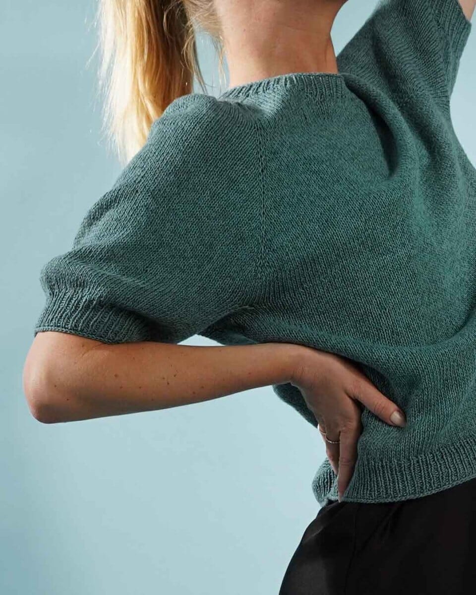 Paloma T-shirt With Puff Sleeves | Summer knit | Önling