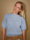 Paloma Tshirt With Puff Sleeves, knitting pattern