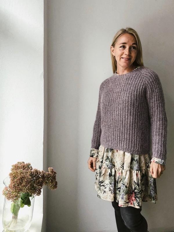 Petra brioche sweater, knitting pattern Knitting patterns Önling - Katrine Hannibal