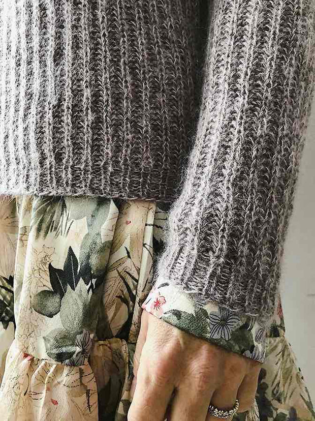 Petra brioche sweater by Önling, No 4 + silk mohair knitting kit