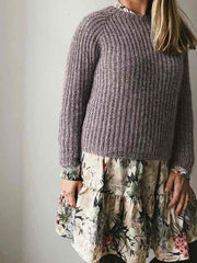 Petra brioche sweater by Önling, No 4 + silk mohair knitting kit