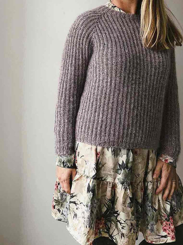 Petra brioche sweater by Önling, No 4 + silk mohair knitting kit