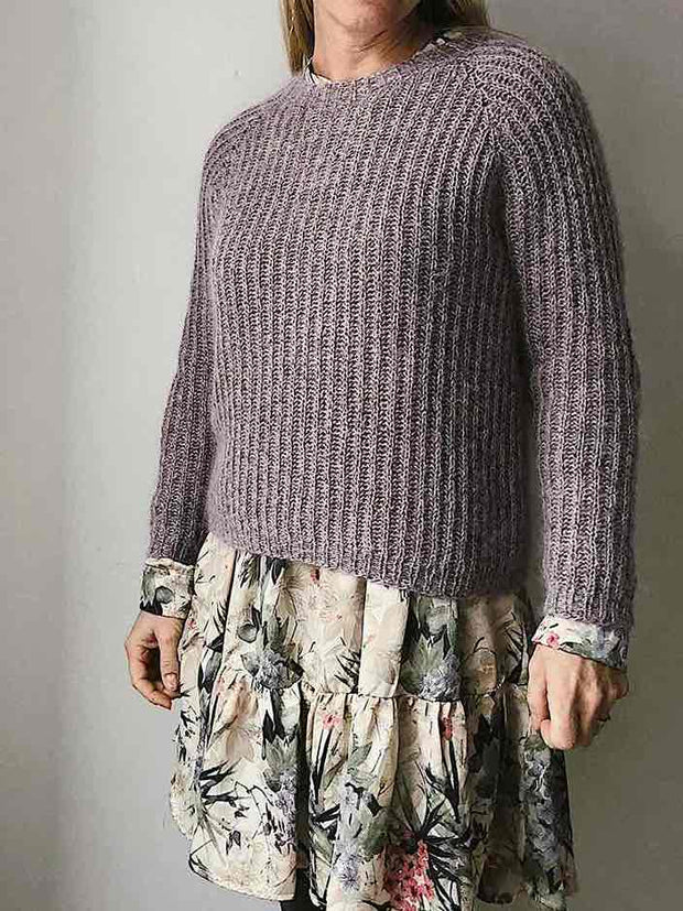 Petra brioche sweater by Önling, No 4 + silk mohair knitting kit