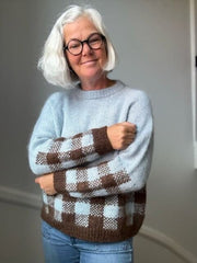 Picnic Sweater, No 20 + silk mohair knitting kit