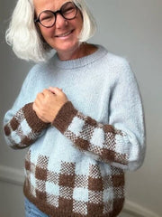 Picnic Sweater, No 20 + silk mohair knitting kit