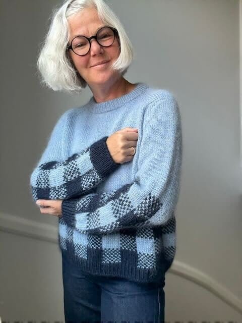 Picnic Sweater, No 3 + silk mohair knitting kit