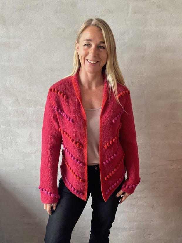 Ping - Pong jacket by Hanne Falkenberg, knitting pattern Knitting patterns Hanne Falkenberg