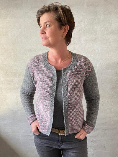 Print jacket by Hanne Falkenberg, knitting pattern Knitting patterns Hanne Falkenberg