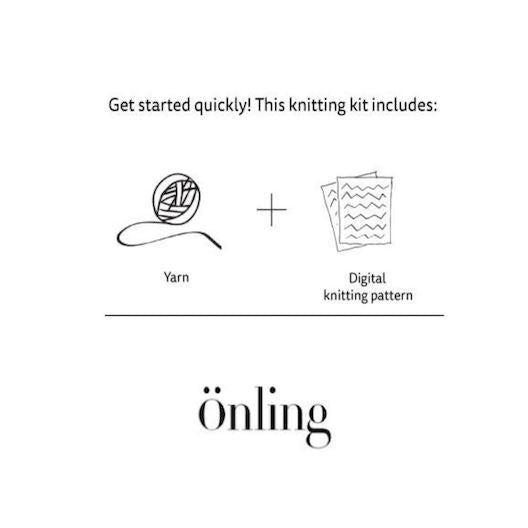 Pygmalion cardigan by Hanne Falkenberg, No 20 knitting kit (3 colors)