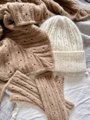 Rikke Beanie No 1 AND Wrist Warmers by Rikke Jönsson, No 1 kit Knitting kits Rikke Jönsson