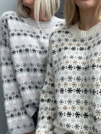 KLADDE OBS MÆNGDER Rikke Bloom Sweater by Rikke Jönsson, knitting pattern (UK) Knitting patterns Rikke Jönsson