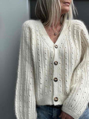 SKELET Rikke cardigan No 1 by Rikke Jönsson, No 4 + silk mohair knitting kit Knitting kits Rikke Jönsson