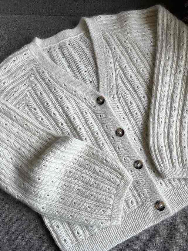 SKELET Rikke cardigan No 1 by Rikke Jönsson, No 4 + silk mohair knitting kit Knitting kits Rikke Jönsson