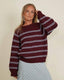 Rikke Cozy Sweater by Rikke Jönsson (one stripe color), No 3 knitting kit
