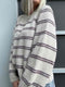 Rikke Cozy Sweater by Rikke Jönsson (two stripe colors), No 3 knitting kit