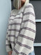 Rikke Cozy Sweater by Rikke Jönsson (two stripe colors), No 3 knitting kit
