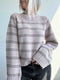 Rikke Cozy Sweater by Rikke Jönsson (one stripe color), No 3 knitting kit