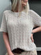 Rikke tee by Rikke Jönsson, knitting pattern (UK, DE, SE, NO)