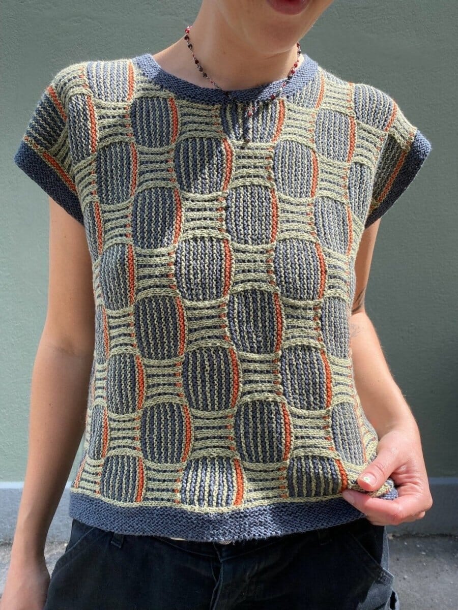 marno Hannah knit stole ハンナ Diamant sweater by Hanne Falkenberg, knitting pattern