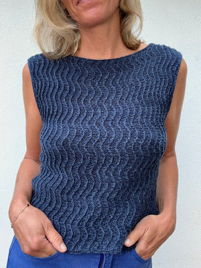Sandwave top by VesterbyCrea, knitting pattern Knitting patterns VesterbyCrea 