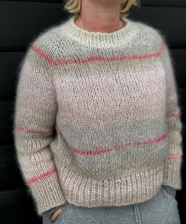 Save the yarn sweater by Katrine Hannibal for Önling, No 12 + silk mohair knitting kit Knitting kits Önling - Katrine Hannibal 