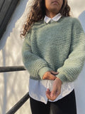 Sharpei Sweater by Créadia Studio, knitting kit in No 12 + silk mohair Knitting kits Creadia