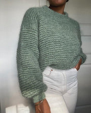 Sharpei Sweater by Créadia Studio, knitting kit in No 12 + silk mohair Knitting kits Creadia