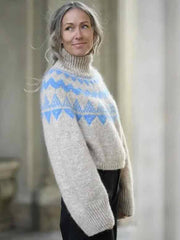 Kort Super Selene sweater af Anne Ventzel, No 1 + Silk mohair kit (uden opskrift) Strikkekit Anne Ventzel