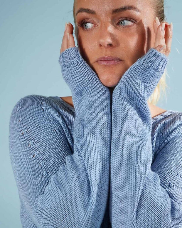 Silke Sweater | Favourite sweater in shiny summer yarn | Önling No 14