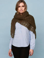 Square shawl by Önling, silk mohair knitting kit