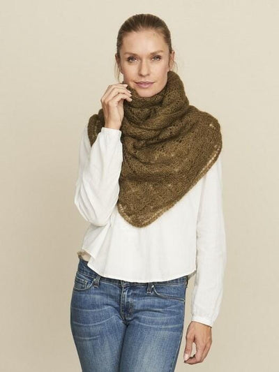 Square shawl by Önling, silk mohair knitting kit