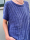 Stil blouse by Hanne Falkenberg, pattern (only sold as part of kit) Knitting patterns Hanne Falkenberg