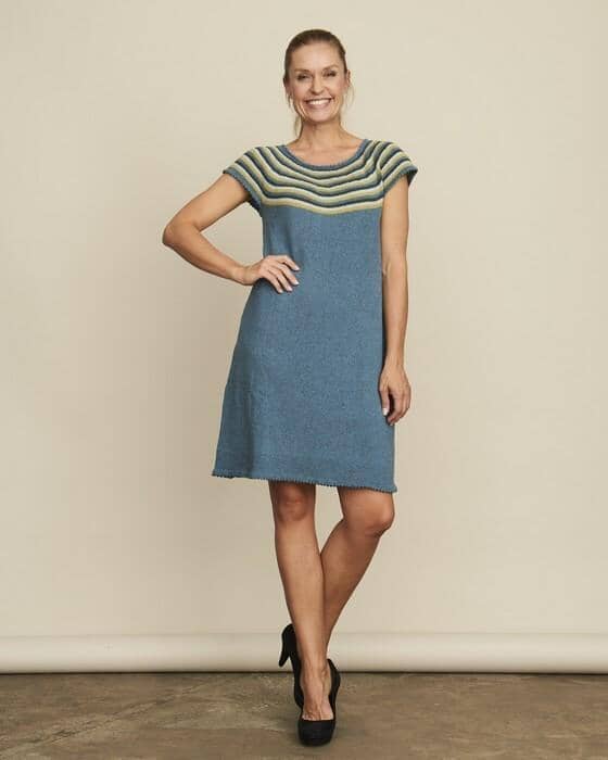 Striped summer dress by Önling, knitting pattern