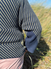 Studio jumper w 3/4 length sleeves by Hanne Falkenberg (No 21), knitting pattern