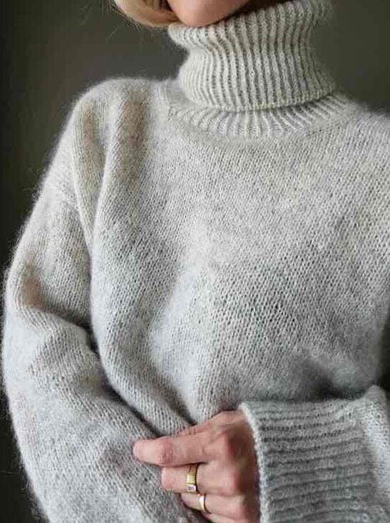 Sweater No 11 light, My Favourite Things Knitwear | Silver grey, Light grey