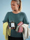 T-shirt knitting box w yarn, patterns and gifts. Save 37%
